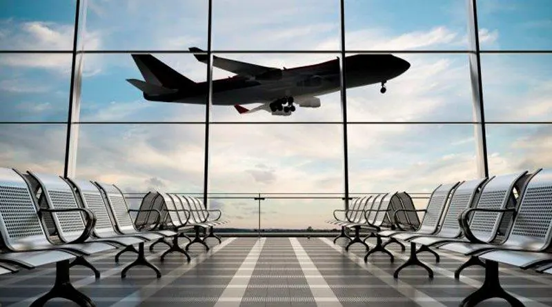 Sala de embarque aeroporto