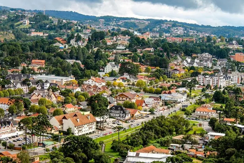Vista aerea de Campos do Jordão